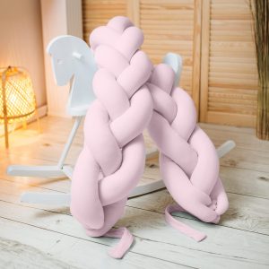 Obroba kitka iz organskega bombaža - svetlo roza