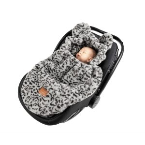 Topla vreča POLARNI MEDO za košaro vozička, jajčko ali spanje - živalski vzorec