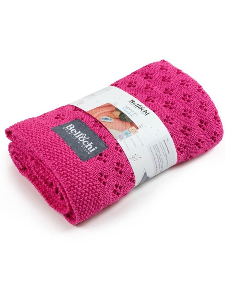 Pomladno/poletna odejica iz 100% bambusa - pink