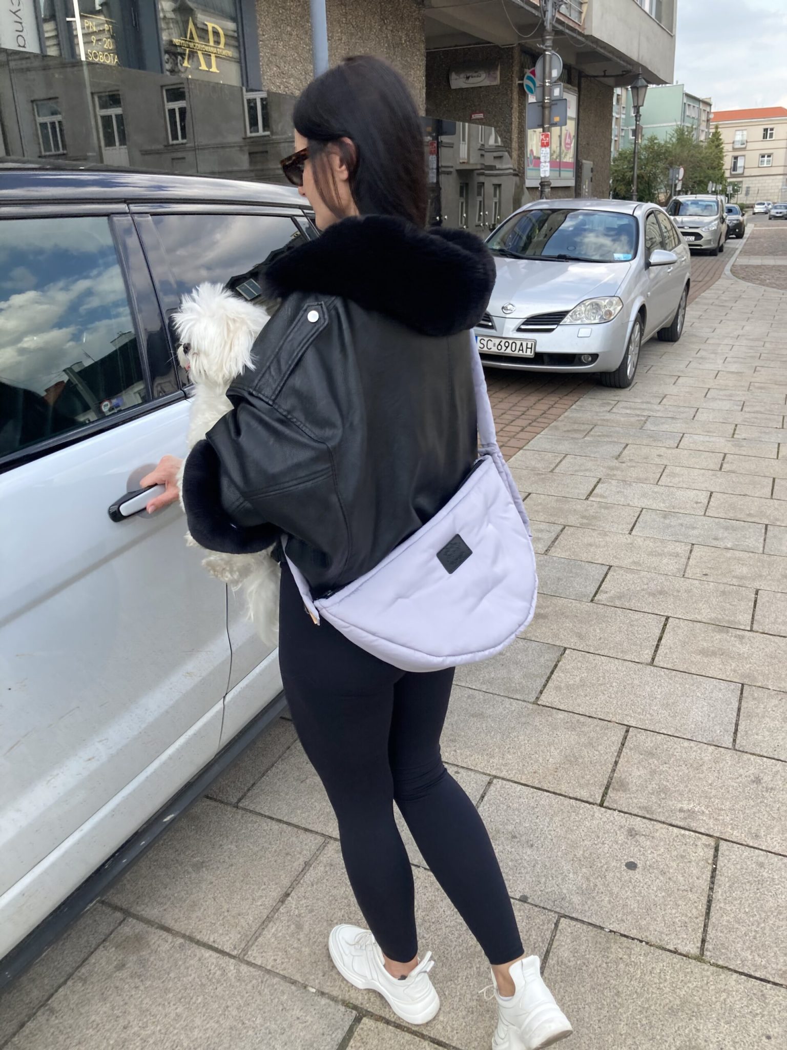 Prestižna zimska vreča Nevada COMBO z eko krznom - siva