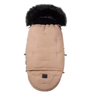 Prestižna zimska vreča Nevada COMBO z eko krznom - bež